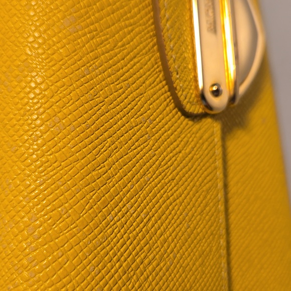 MCM Yellow Leather Wallet with Gold Accent - Picture 15 of 16